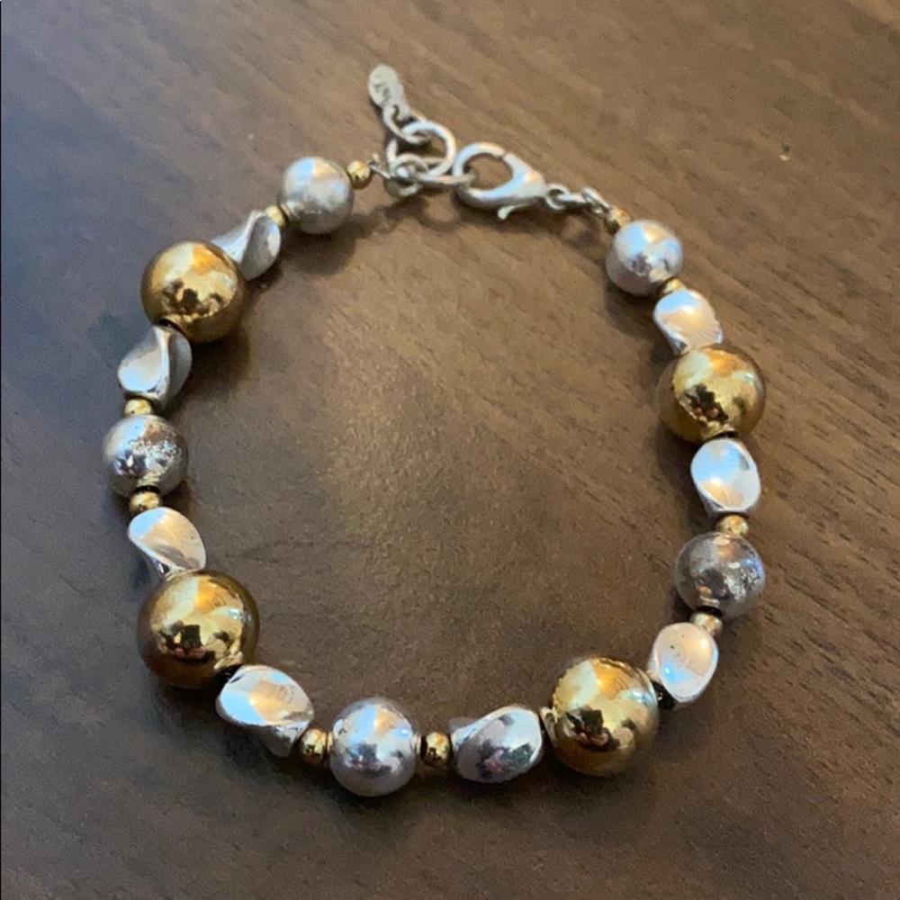 Vintage Anne Klein multi-toned beaded bracelet